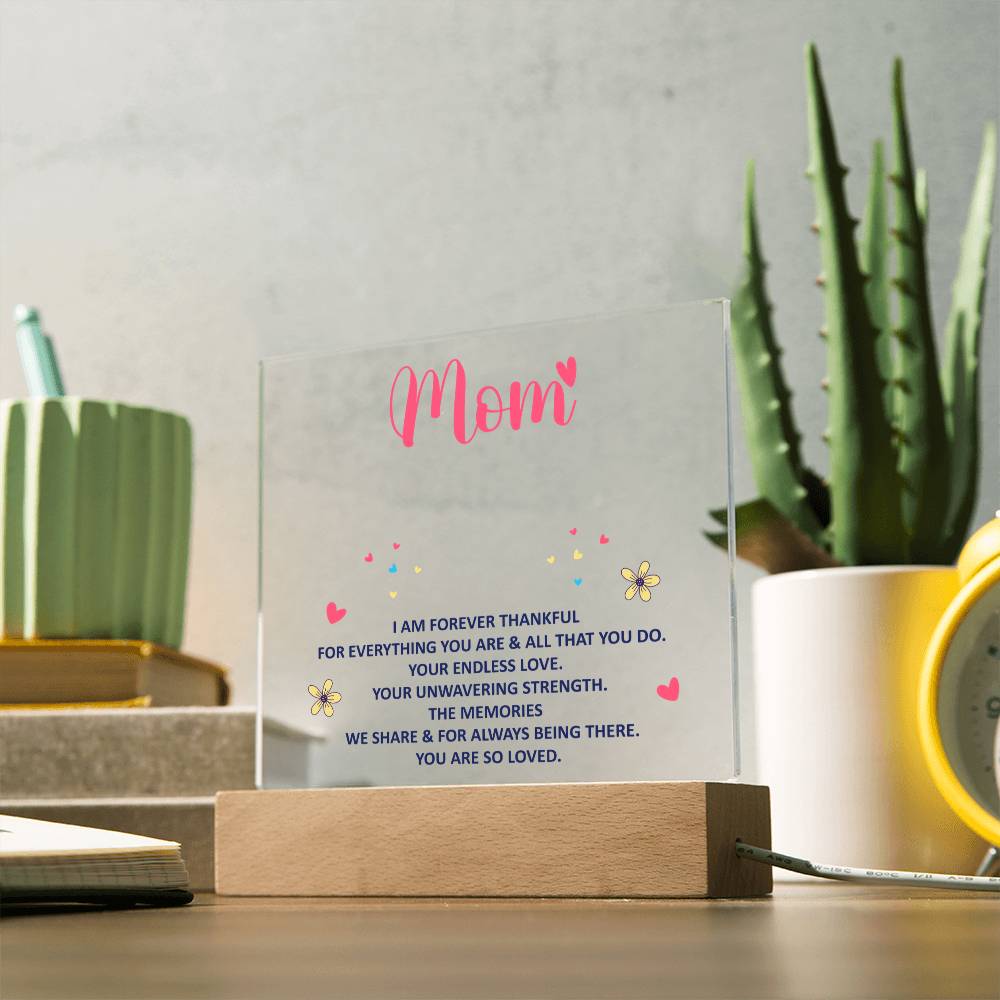 Keepsake Acrylic Bundle - mom - I am forever thankful